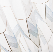 画像をギャラリービューアに読み込む, 【オーダー可】Nordic Embroidered Geometric Tulle Curtain 幾何刺繍カーテン(2色展開)