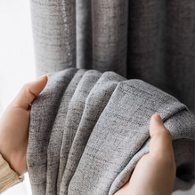 画像をギャラリービューアに読み込む, 【オーダー可】Cross Pattern Linen Curtain クロスパターンリネンカーテン(四色展開)