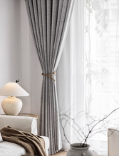 画像をギャラリービューアに読み込む, 【オーダー可】Cross Pattern Linen Curtain クロスパターンリネンカーテン(四色展開)