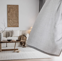 画像をギャラリービューアに読み込む, 【オーダー可】Cross Pattern Linen Curtain クロスパターンリネンカーテン(四色展開)