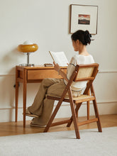 Load image into Gallery viewer, Rattan Folding Chair ラタン折りたたみチェア