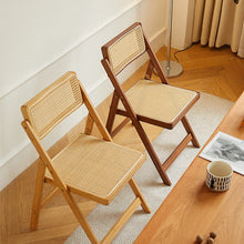Load image into Gallery viewer, Rattan Folding Chair ラタン折りたたみチェア