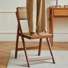 Load image into Gallery viewer, Rattan Folding Chair ラタン折りたたみチェア