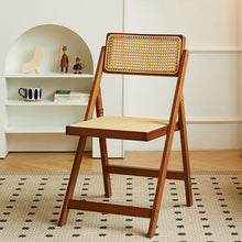 Load image into Gallery viewer, Rattan Folding Chair ラタン折りたたみチェア