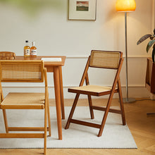 Load image into Gallery viewer, Rattan Folding Chair ラタン折りたたみチェア