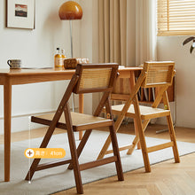 Load image into Gallery viewer, Rattan Folding Chair ラタン折りたたみチェア
