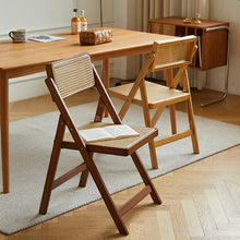 Load image into Gallery viewer, Rattan Folding Chair ラタン折りたたみチェア