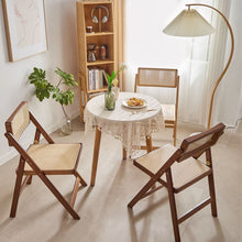 Load image into Gallery viewer, Rattan Folding Chair ラタン折りたたみチェア