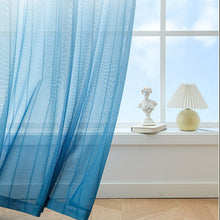 画像をギャラリービューアに読み込む, 【オーダー可】Gradient Water Wave Lace Curtain グラデーション細波カーテン(三色展開)