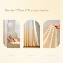 画像をギャラリービューアに読み込む, 【オーダー可】Gradient Water Wave Lace Curtain グラデーション細波カーテン(三色展開)