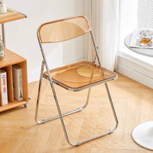 Load image into Gallery viewer, Transparent Acrylic Folding Chair アクリル折りたたみチェア(多色展開)