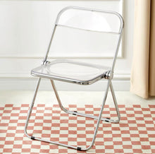 Load image into Gallery viewer, Transparent Acrylic Folding Chair アクリル折りたたみチェア(多色展開)