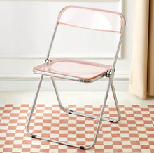 Load image into Gallery viewer, Transparent Acrylic Folding Chair アクリル折りたたみチェア(多色展開)
