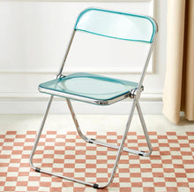 Load image into Gallery viewer, Transparent Acrylic Folding Chair アクリル折りたたみチェア(多色展開)