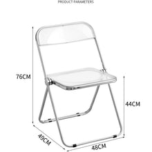 Load image into Gallery viewer, Transparent Acrylic Folding Chair アクリル折りたたみチェア(多色展開)