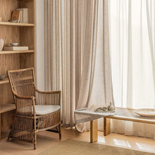 画像をギャラリービューアに読み込む, 【オーダー可】Cross Pattern Linen Curtain クロスパターンリネンカーテン(四色展開)