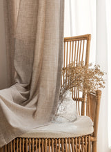 画像をギャラリービューアに読み込む, 【オーダー可】Cross Pattern Linen Curtain クロスパターンリネンカーテン(四色展開)