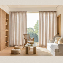 画像をギャラリービューアに読み込む, 【オーダー可】Cross Pattern Linen Curtain クロスパターンリネンカーテン(四色展開)