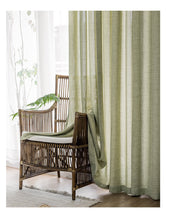 画像をギャラリービューアに読み込む, 【オーダー可】Cross Pattern Linen Curtain クロスパターンリネンカーテン(四色展開)