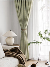 画像をギャラリービューアに読み込む, 【オーダー可】Cross Pattern Linen Curtain クロスパターンリネンカーテン(四色展開)