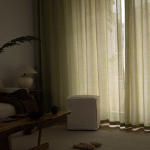 画像をギャラリービューアに読み込む, 【オーダー可】Cross Pattern Linen Curtain クロスパターンリネンカーテン(四色展開)