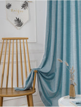 画像をギャラリービューアに読み込む, 【オーダー可】Cross Pattern Linen Curtain クロスパターンリネンカーテン(四色展開)