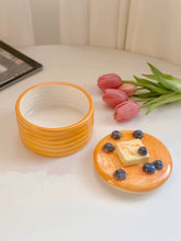 Load image into Gallery viewer, Butter Pancake Storage Jar バターパンケーキ風小物入れ