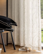 Load image into Gallery viewer, 【オーダー可】Vintage Fern Relief Voile Curtain ヴィンテージフェルンレリーフカーテン