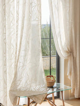 Load image into Gallery viewer, 【オーダー可】Vintage Fern Relief Voile Curtain ヴィンテージフェルンレリーフカーテン