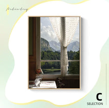 Load image into Gallery viewer, Scenery Outside Windows Hanging Painting 窓外景色の壁アート六種