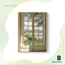 Load image into Gallery viewer, Scenery Outside Windows Hanging Painting 窓外景色の壁アート六種