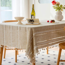 画像をギャラリービューアに読み込む, Cotton Linen Embroidered Tablecloth 綿麻刺繍テーブルクロス