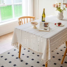 画像をギャラリービューアに読み込む, Cotton Linen Embroidered Tablecloth 綿麻刺繍テーブルクロス