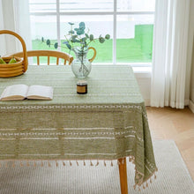 画像をギャラリービューアに読み込む, Cotton Linen Embroidered Tablecloth 綿麻刺繍テーブルクロス