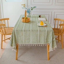 画像をギャラリービューアに読み込む, Cotton Linen Embroidered Tablecloth 綿麻刺繍テーブルクロス
