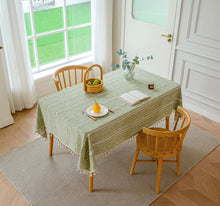 画像をギャラリービューアに読み込む, Cotton Linen Embroidered Tablecloth 綿麻刺繍テーブルクロス