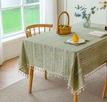 画像をギャラリービューアに読み込む, Cotton Linen Embroidered Tablecloth 綿麻刺繍テーブルクロス