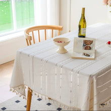 画像をギャラリービューアに読み込む, Cotton Linen Embroidered Tablecloth 綿麻刺繍テーブルクロス