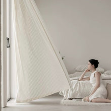 Load image into Gallery viewer, 【オーダー可】Cashmere Stripe Sheer Curtain カシミアタッチストライプシアー