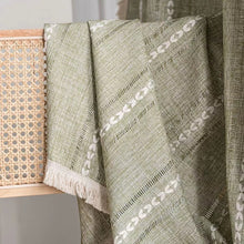 画像をギャラリービューアに読み込む, 【オーダー可】Retro Linen Embroidered Curtain レトロ綿麻刺繍カーテン