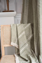 画像をギャラリービューアに読み込む, 【オーダー可】Retro Linen Embroidered Curtain レトロ綿麻刺繍カーテン