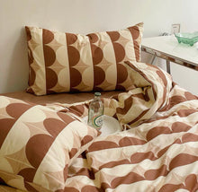 画像をギャラリービューアに読み込む, Geometric Pattern Bedlinen Set 幾何学柄寝具カバーセット4種