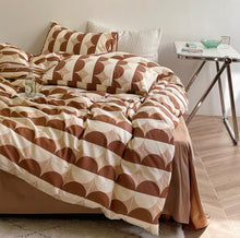 画像をギャラリービューアに読み込む, Geometric Pattern Bedlinen Set 幾何学柄寝具カバーセット4種