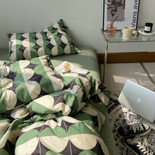 画像をギャラリービューアに読み込む, Geometric Pattern Bedlinen Set 幾何学柄寝具カバーセット4種