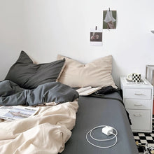 Load image into Gallery viewer, Two-color Simple Bedding Set Ver.2 二色シンプル寝具カバーセットVer.2