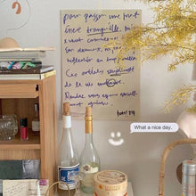 Load image into Gallery viewer, English Manuscript Hanging Painting 英詩の手書きの壁掛けアート