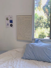 Load image into Gallery viewer, English Manuscript Hanging Painting 英詩の手書きの壁掛けアート