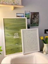 Load image into Gallery viewer, English Manuscript Hanging Painting 英詩の手書きの壁掛けアート