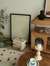 Load image into Gallery viewer, English Manuscript Hanging Painting 英詩の手書きの壁掛けアート