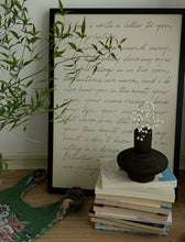 Load image into Gallery viewer, English Manuscript Hanging Painting 英詩の手書きの壁掛けアート